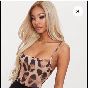 NWOT PrettyLilThing ANIMAL PRINT BODYSUIT